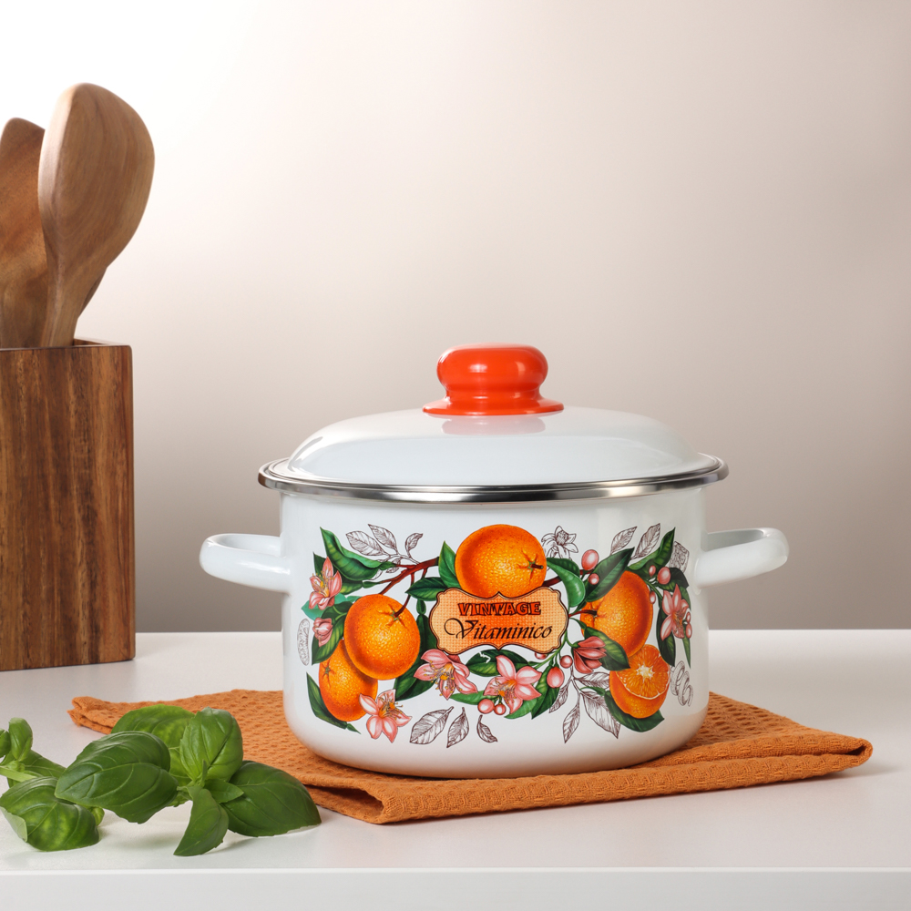 Гарден Кастрюля эмалированная 3л - #5