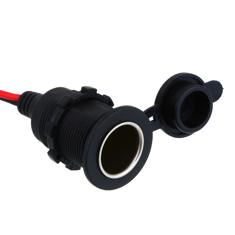 ЕРМАК Патрон прикуривателя с крышкой, на проводах, 0.75 мм2, 120Вт, 100см провод, 12В/10А - #3