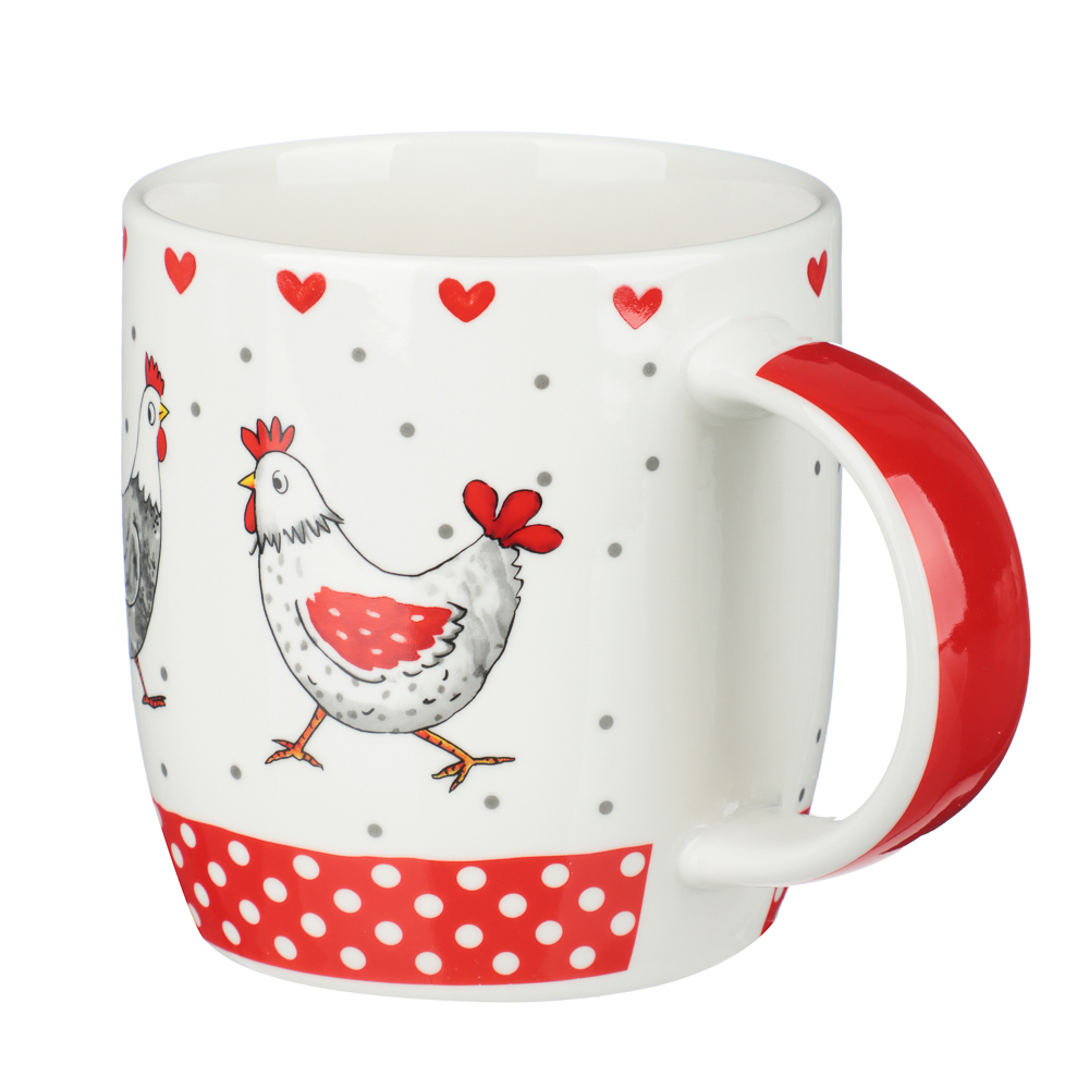 Кружка тм MILLIMI, Курочка Ряба 365 мл, 4дизайна, фарфор - #4