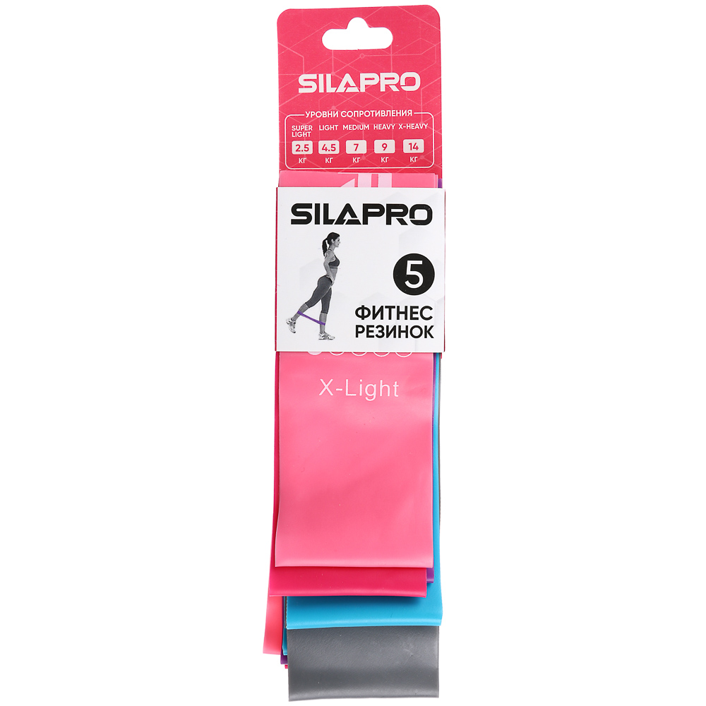 Набор фитнес-резинок SilaPro, 5 шт - #1