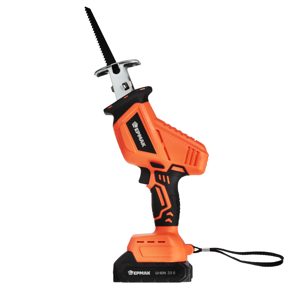 ЕРМАК Пила сабельная на АКБ 20В, 2,0А Li-ion (1шт) з/у, 0-3000 ход/мин, (ONE) - #2