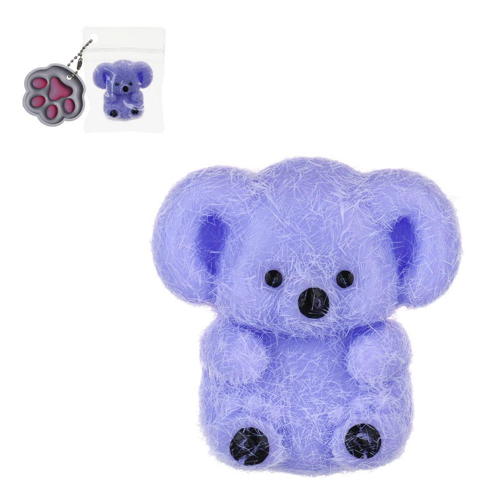 ИГРОЛЕНД Игрушка-антистресс, мялка "Зоопарк", TPR, 8х8см, 10 дизайнов - #1