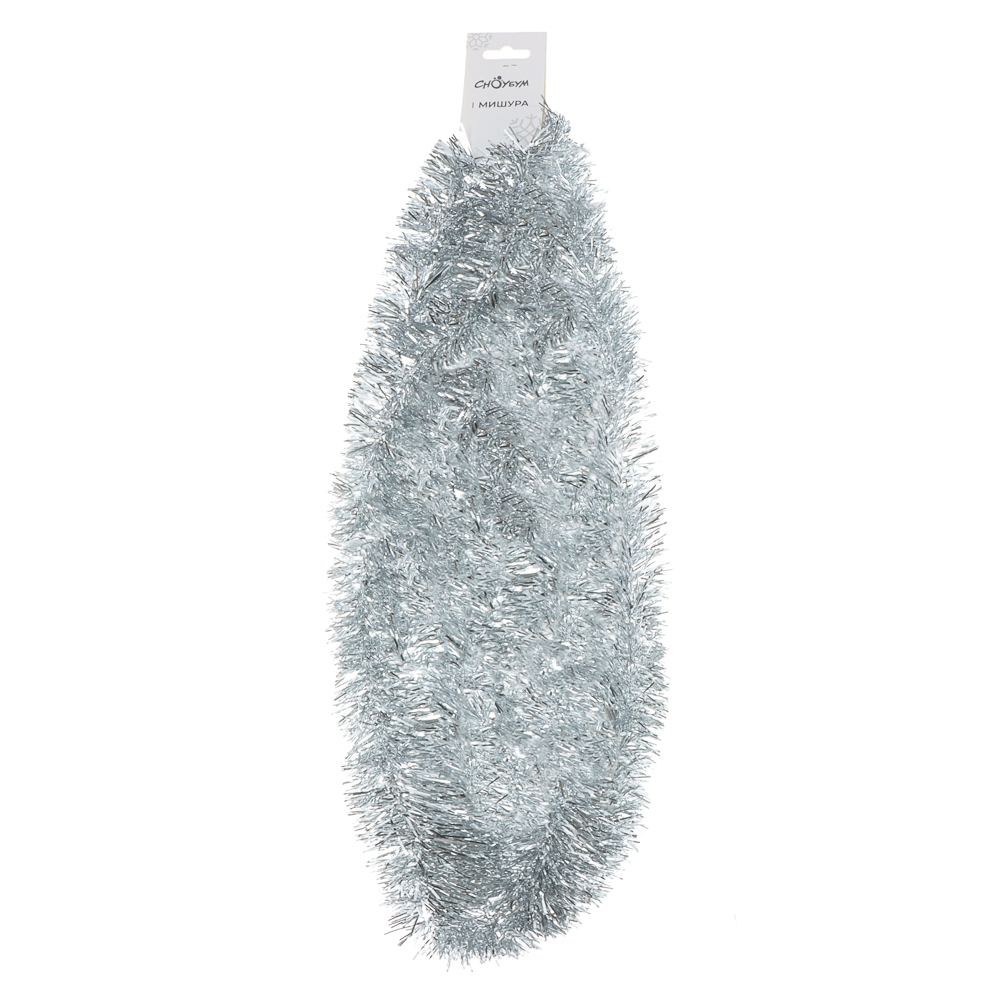 СНОУ БУМ Мишура 5x200см, ПЭТ, серебро, 26-316 - #3