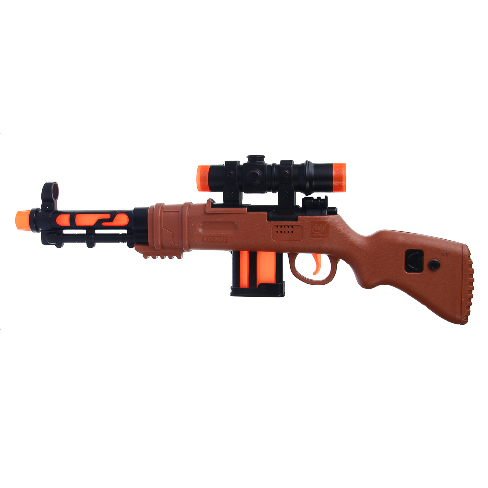 ИГРОЛЕНД Автомат "Боевой выстрел", со звуком и вибрацией , 3хАА, РР, 17x4х46 см, 2 дизайна - #4