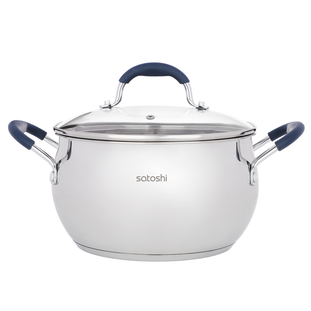 SATOSHI Альба Кастрюля 22х12,5см. 5,1 л. со стекл. крышкой, индукция - #1