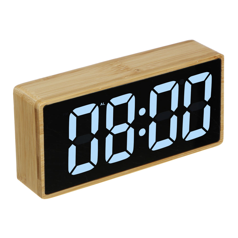 Будильник электронный LADECOR CHRONO, USB, 17,3x8,3x4,5 см - #1