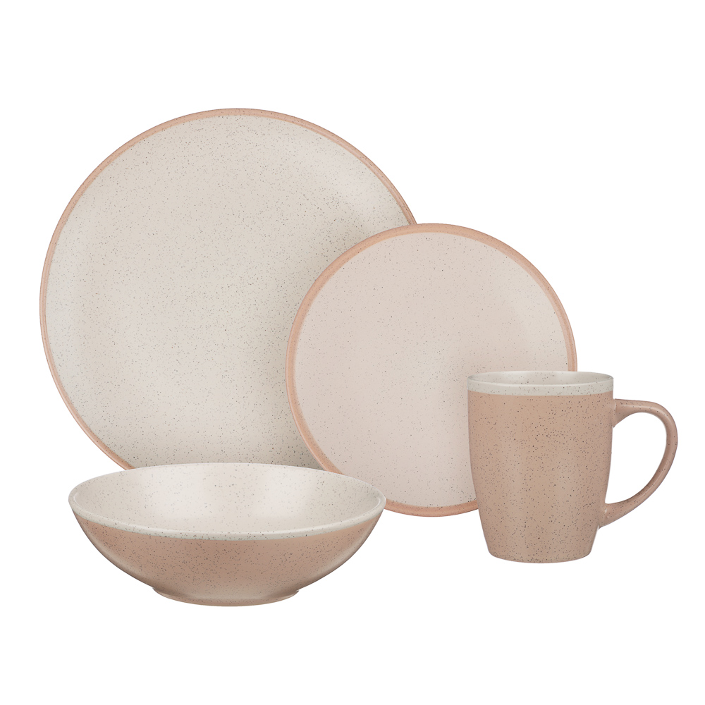 MILLIMI Набор стол.посуды 16пр(тар27см*4, тар20см*4, салатн18см*4, кружка340мл*4), керамика - #1