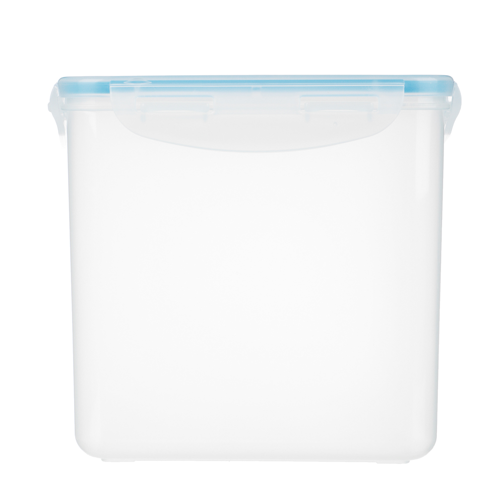 Контейнер герметичный с защелками с ручкой 4,5л, прозрачная крышка, пластик - #3