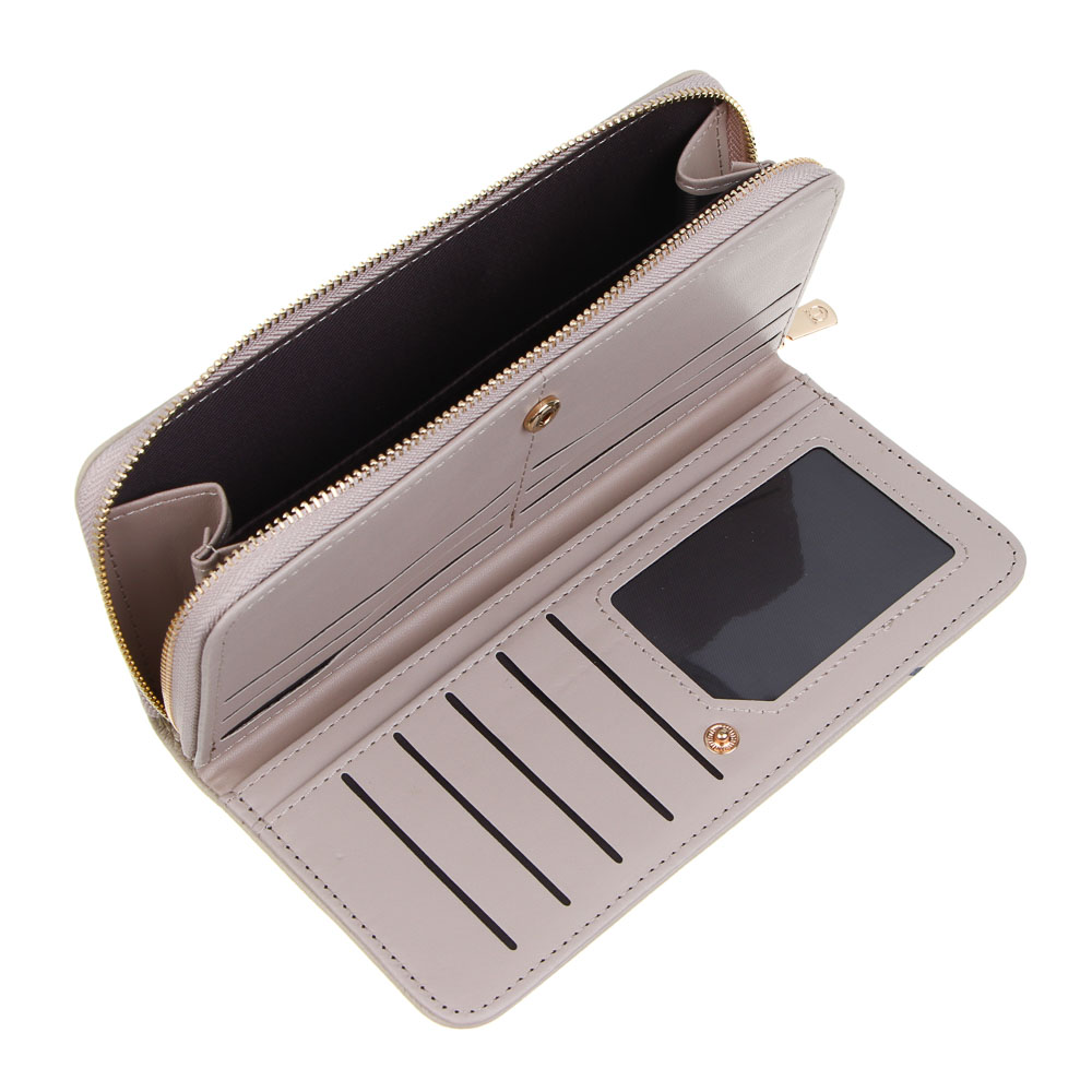 ЮL Лилианна Кошелек для карт,купюр и монет с отделением на молнии ПУ, 19х9,5х2,5см, 2 цвета, КЖ24-24 - #4