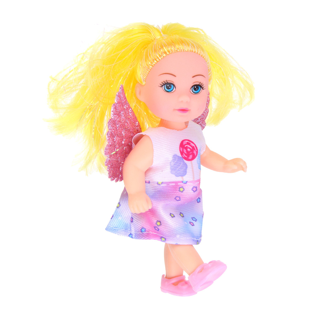 ИГРОЛЕНД Кукла с крылышками и цветн.волосами, 11 см, ABS, PVC, полиэстер, 13,5х4,5х18 см, 6 дизайнов - #6