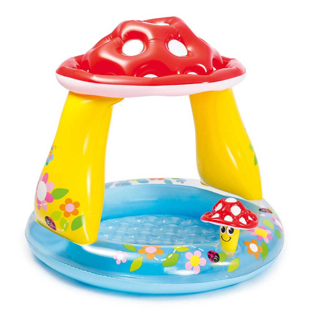 Надувной бассейн для детей INTEX 57114 Грибок 102x89 см,  для 1-3 лет - #1