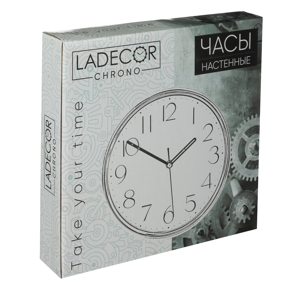 Часы настенные Ladecor chrono "Металлик", серебро - #4