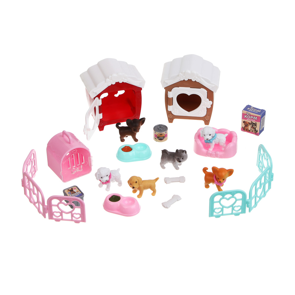 ИГРОЛЕНД Питомец с акс. "Дружок в будке" ABS, PP, 8х5х12 см, 6 диз. - #3