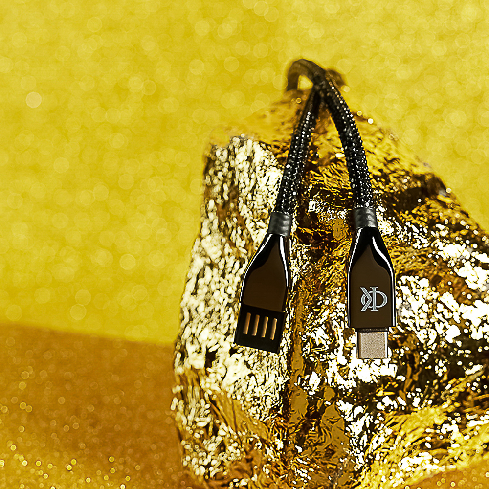 BY Ф.Киркоров Кабель для зарядки КРИСТАЛЛЫ iP, 1м, Быстрая зарядка 2.4А, 12W, черный - #7