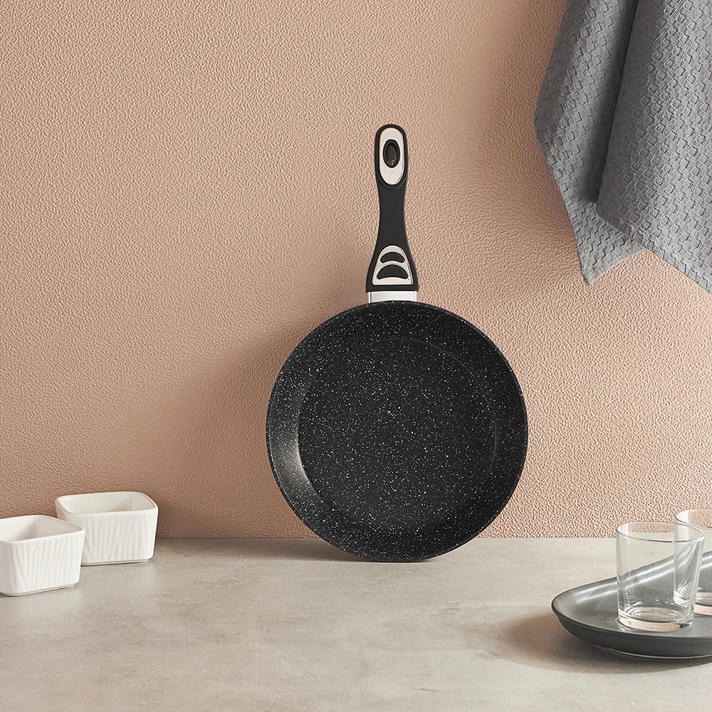 SATOSHI Танто Сковорода литая d26см, антипригарное покрытие Мрамор, индукция - #11