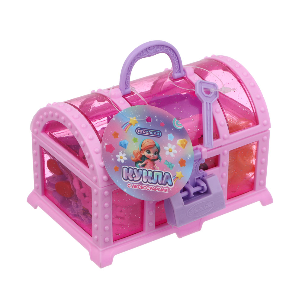 ИГРОЛЕНД Кукла 10 см с акс. в сундучке, 8 пр., PP, ABS 11,5х10х7,8 см - #4