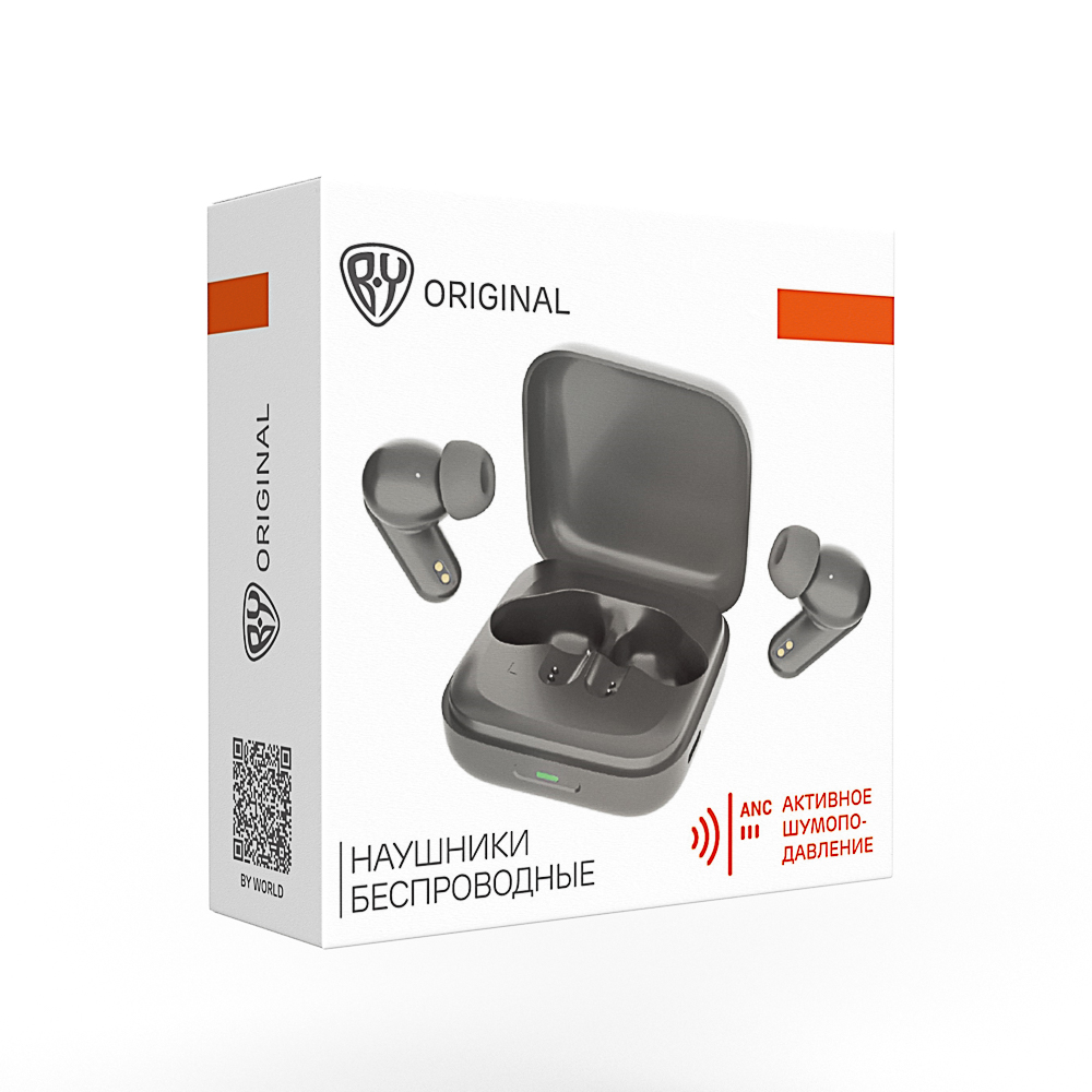 Наушники беспроводные TWS BY SilentPods, внутриканальные, ANC, 30/300 мАч, BT5.3, черные - #2