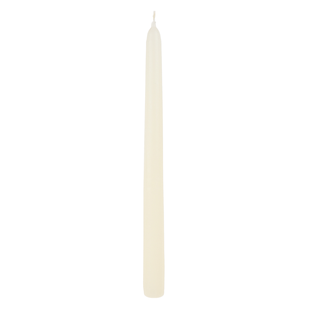 Свеча античная коническая Ladecor, слоновая кость, 25 см - #1