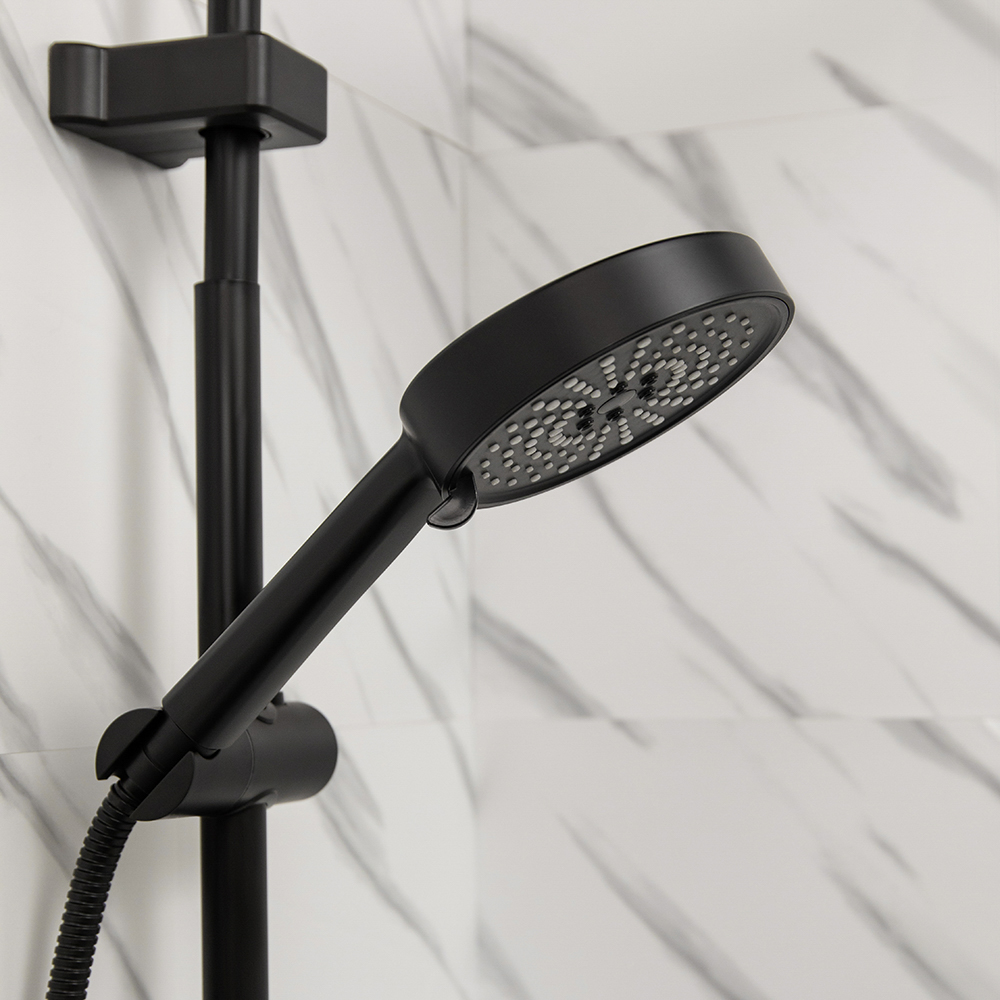 СоюзКран Лейка для душа, 5 режимов, 125мм, черный - #15