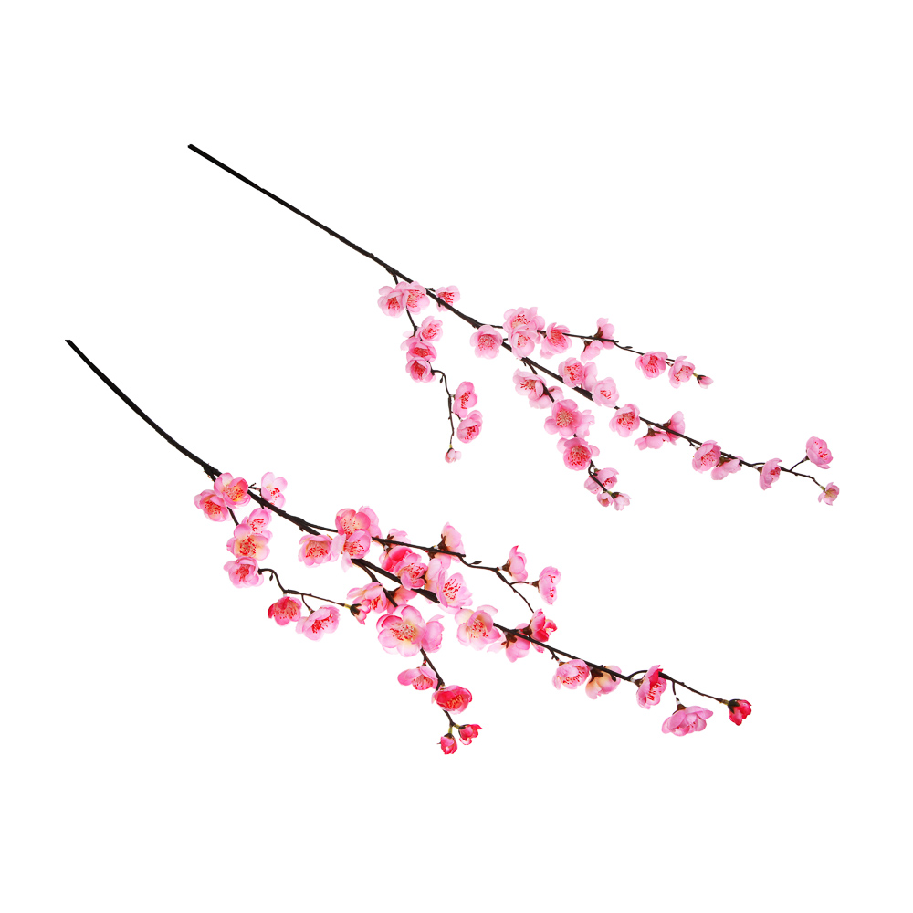 LADECOR Цветок искусственный ветка сакуры, 105 см, ткань, пластик, железная проволока, 2 цвета - #1
