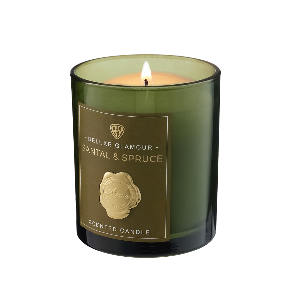 BY Свеча ароматизированная Deluxe Glamour, 200гр. Santal & Spruce - #4