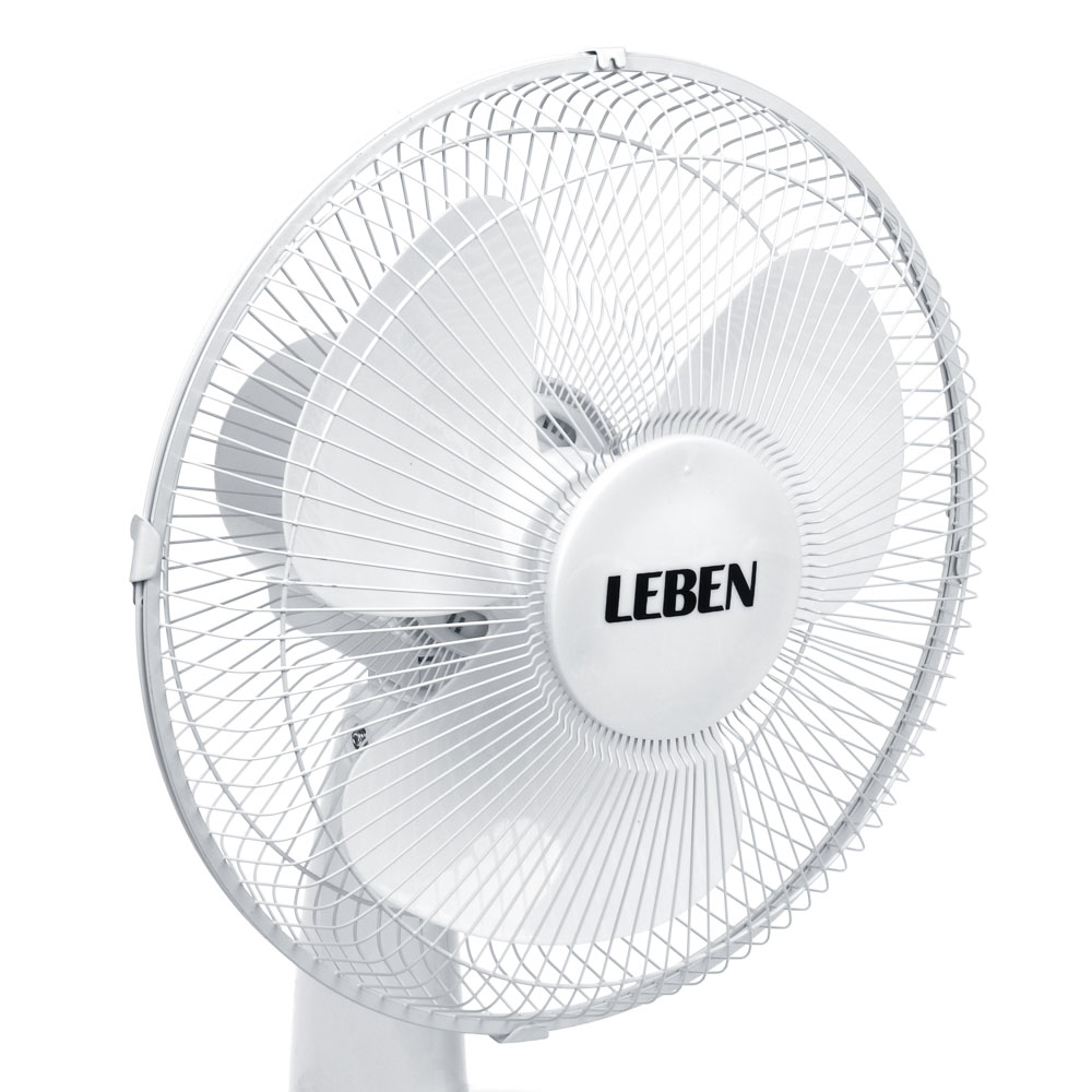 Вентилятор настольный тм LEBEN 45Вт, 3 скорости, диаметр 34см, 220в, белый - #2