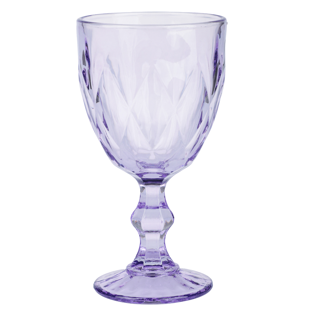 Набор бокалов для вина тм MILLIMI Ромб, 320мл, стекло, 3 шт, 3 цвета - #4