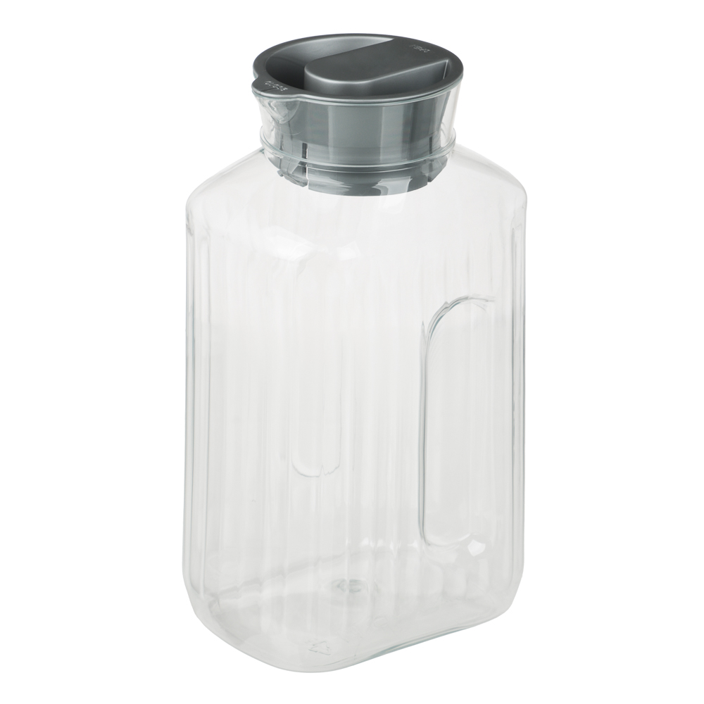 Кувшин с крышкой 1,5л TREND (11,8x8,5x22см), пластик - #2