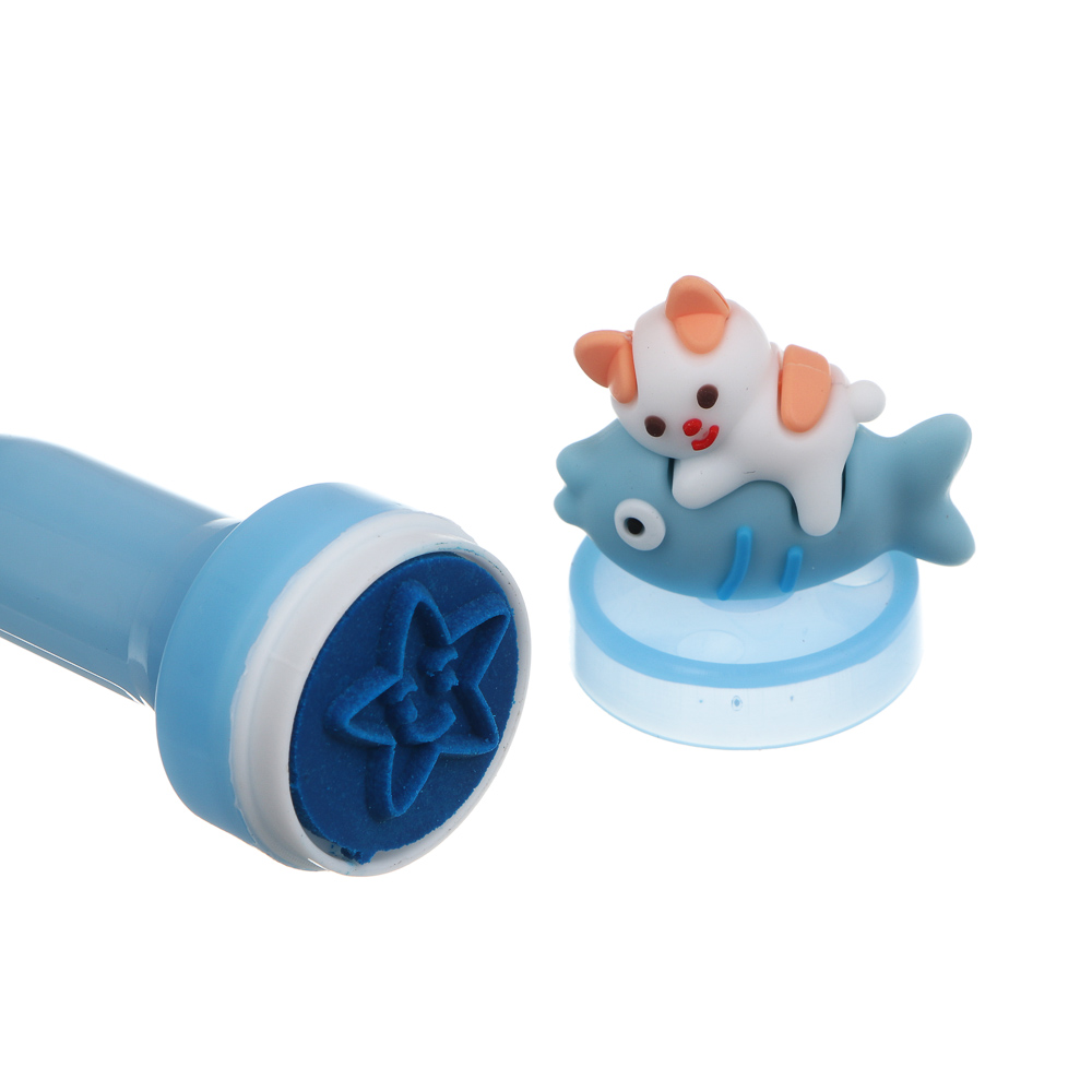 Ручка шариковая синяя с печатью "Пушистые гурманы", 3 вида - #5