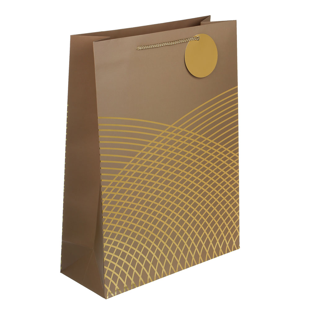 Пакет тм Fntastic подарочный, с шильдиком, XXL 40x30x12см, тиснение, бумага, арт.15, 3 дизайна - #2