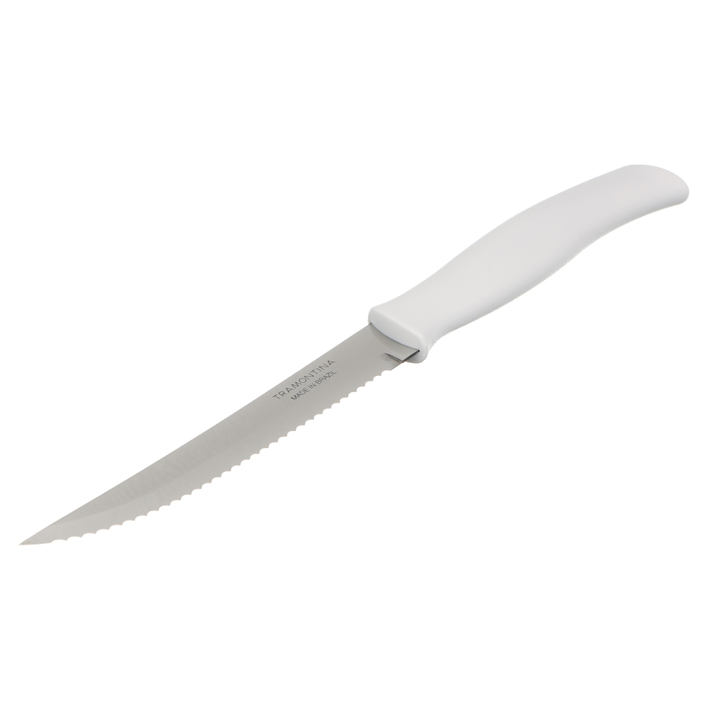 Нож для мяса с белой ручкой Tramontina Athus, 127 мм  - #1