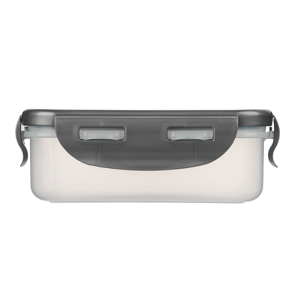 Контейнер герметичный для СВЧ с защелками, 0,33л, 130х100х45мм, пластик - #3