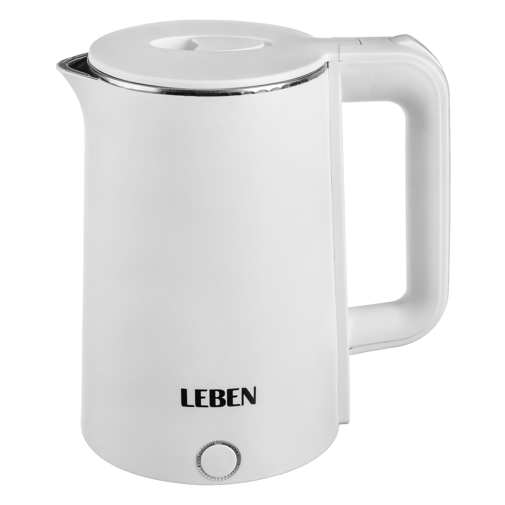 Чайник электрический LEBEN, белый, 1,7 л, 1850 Вт - #3