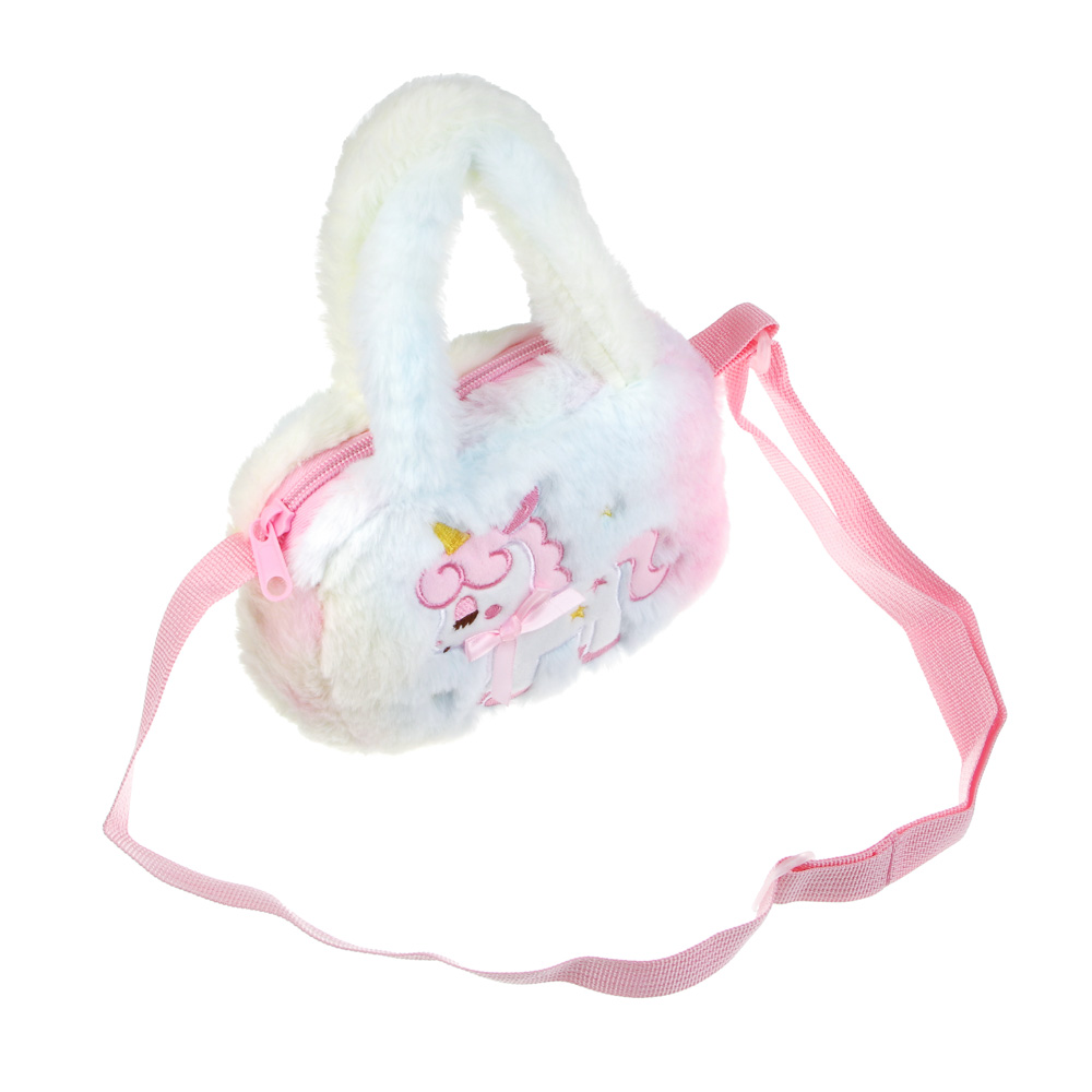 Сумка детская мягкая "Единорожка", полиэстер, тм ИГРОЛЕНД, 17х12 см - #2