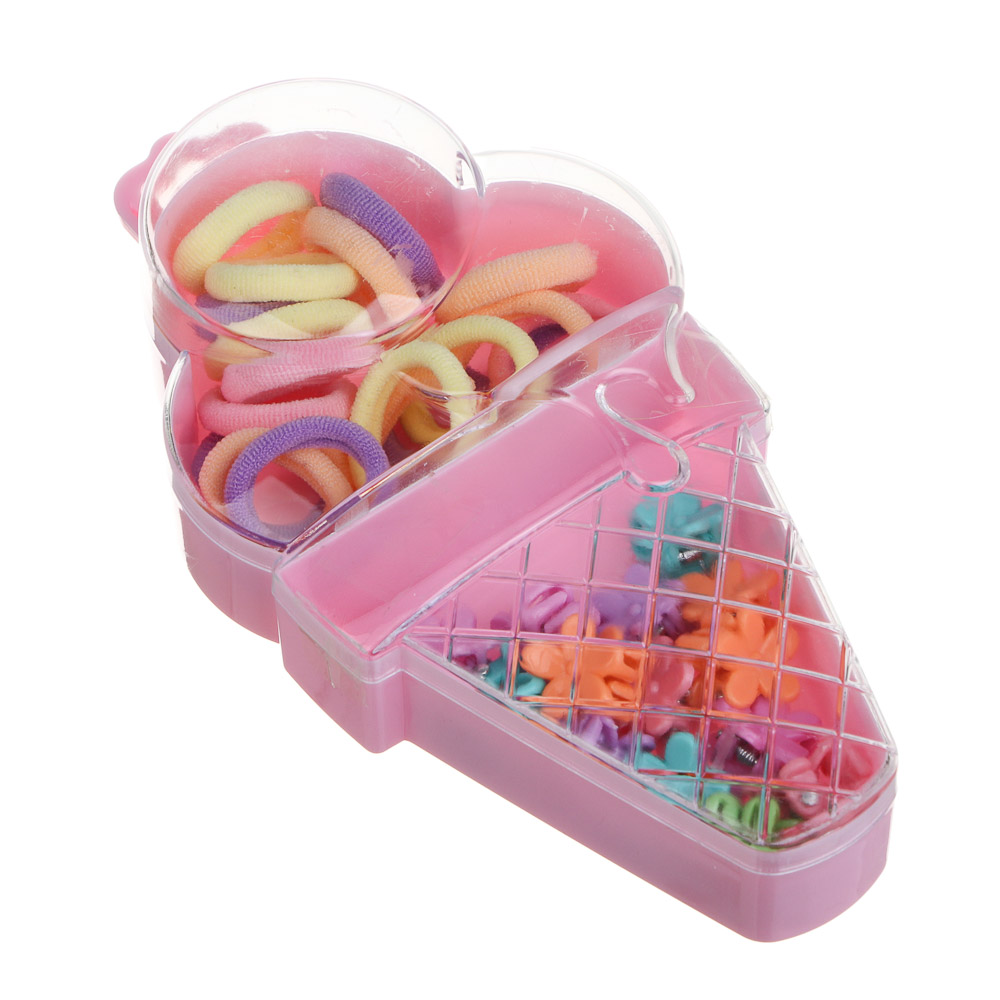 Набор детских резинок и крабиков BY Русские супергерои в футляре, полиэстер, пластик - #2