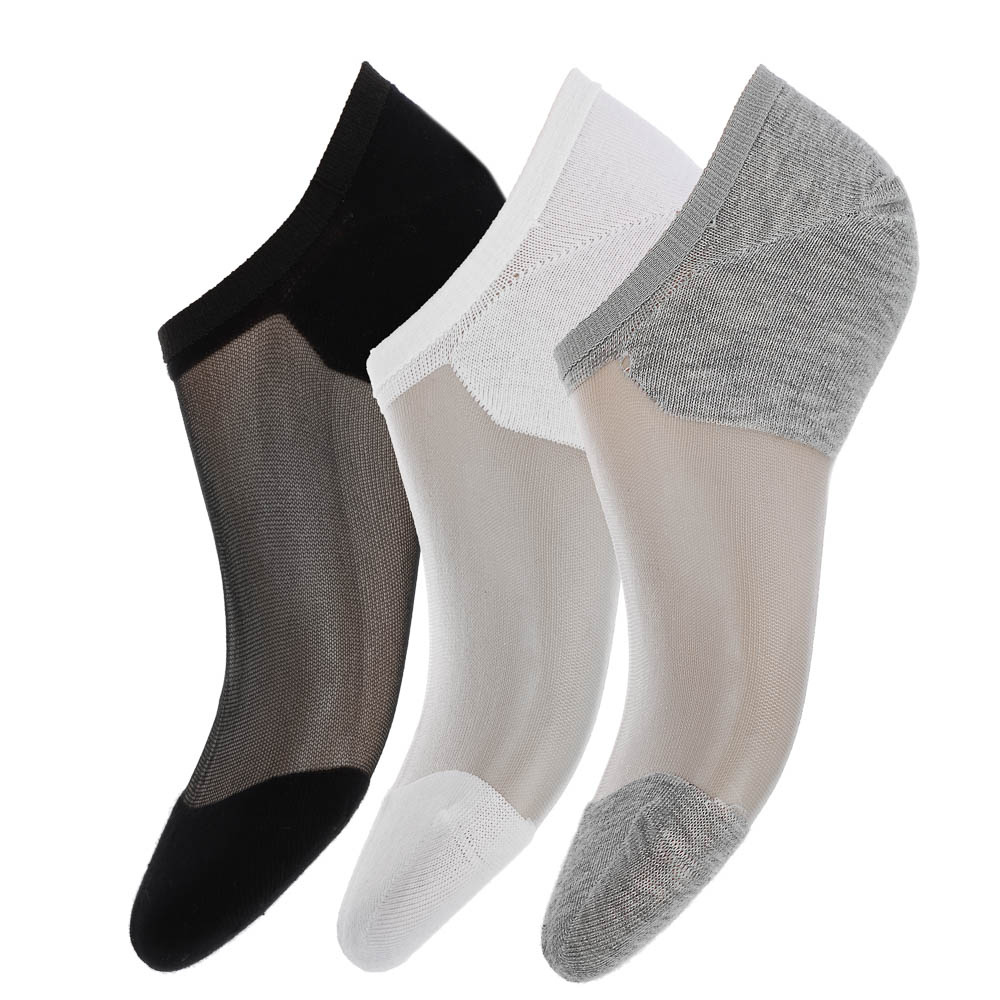 Носки-подследники, бесшовные,тм Turkan,р.36-41,63% хл,24% п/э,11% п/э вол,2% лайк,цвета в ас-те,1079 - #1