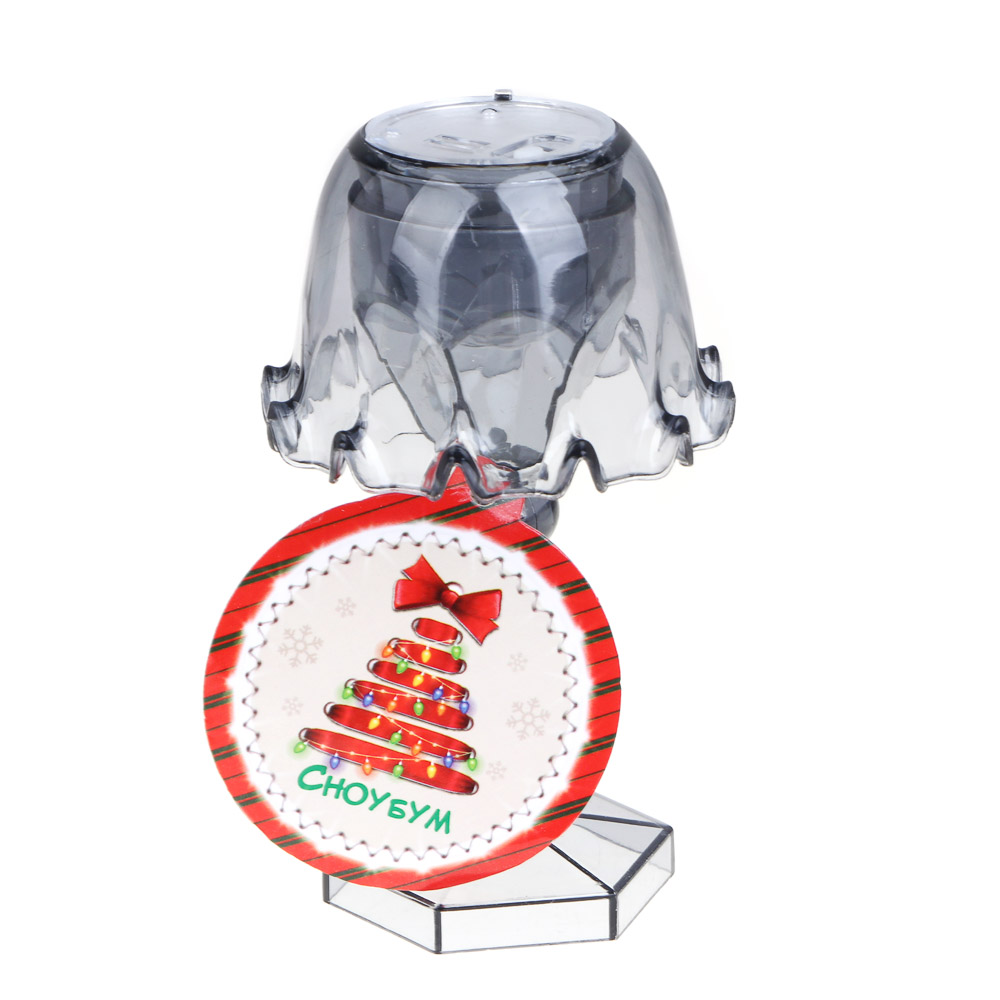 СНОУ БУМ Светильник декоративный в виде лампы с LED подсветкой, один режим, 11,5 см, пластик - #7