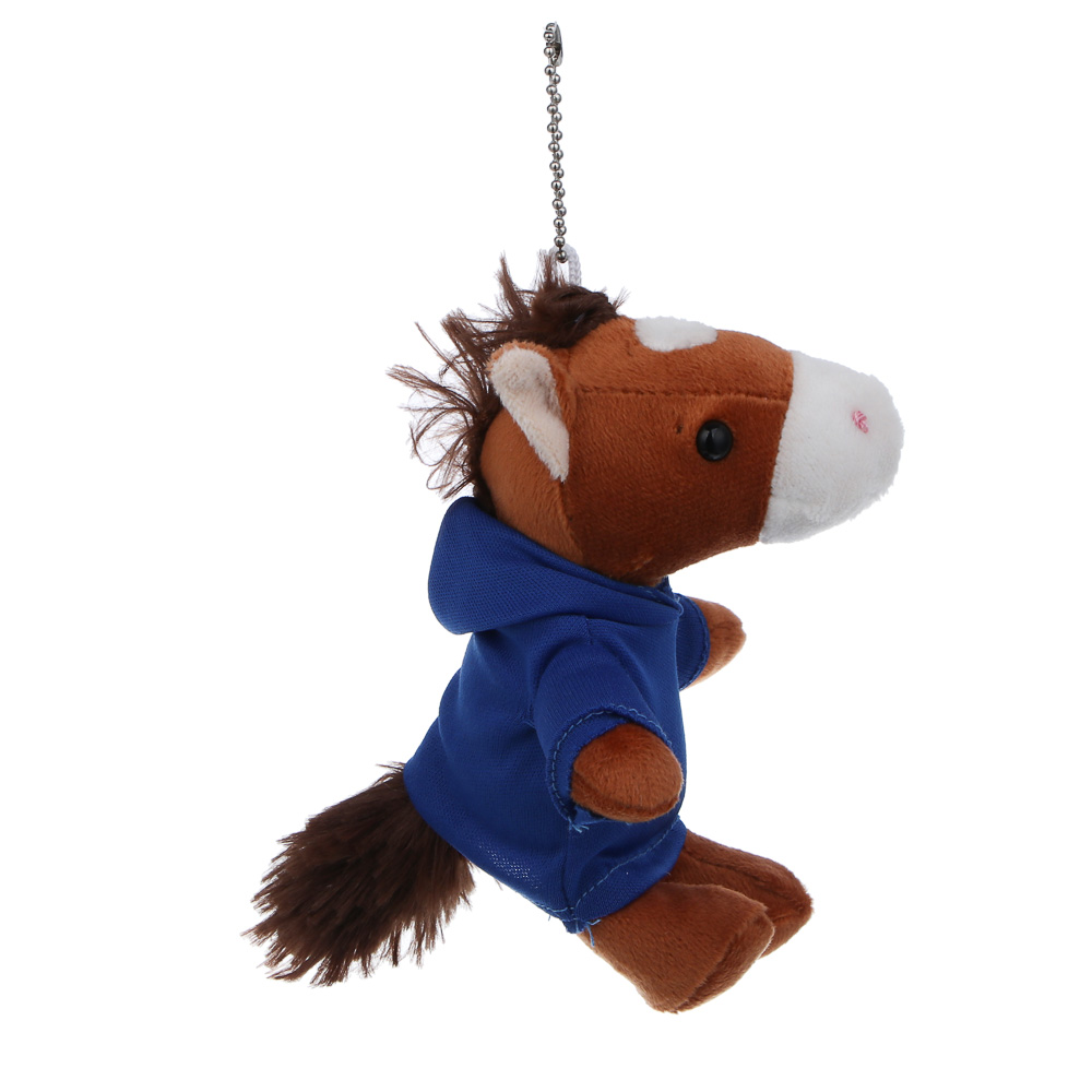 СНОУ БУМ Мягкий сувенир лошадка 13 см на цепочке, полиэстер - #3