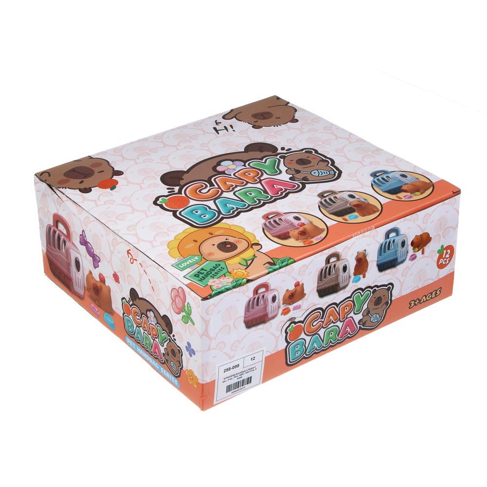 ИГРОЛЕНД Капибара в будке с акс., 4 пр., PVC, ABS, 7х9х11см, 3 вида - #4