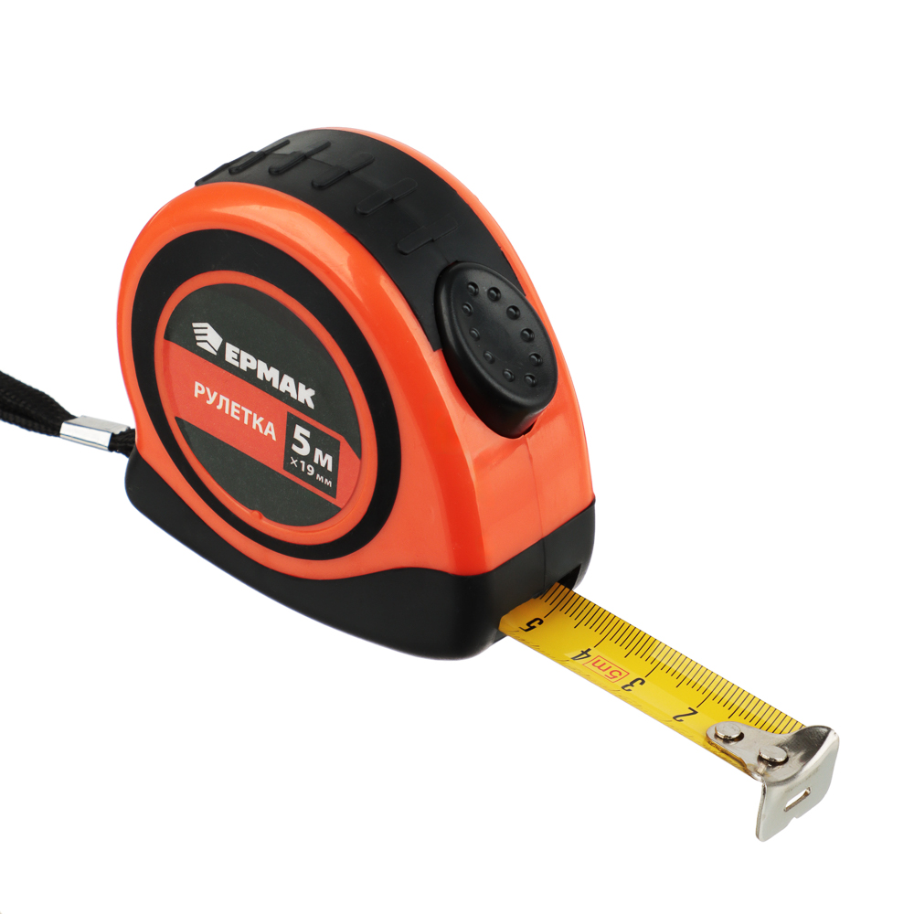 ЕРМАК Рулетка "Автостоп", двукомп. корпус, 5мх19мм - #1