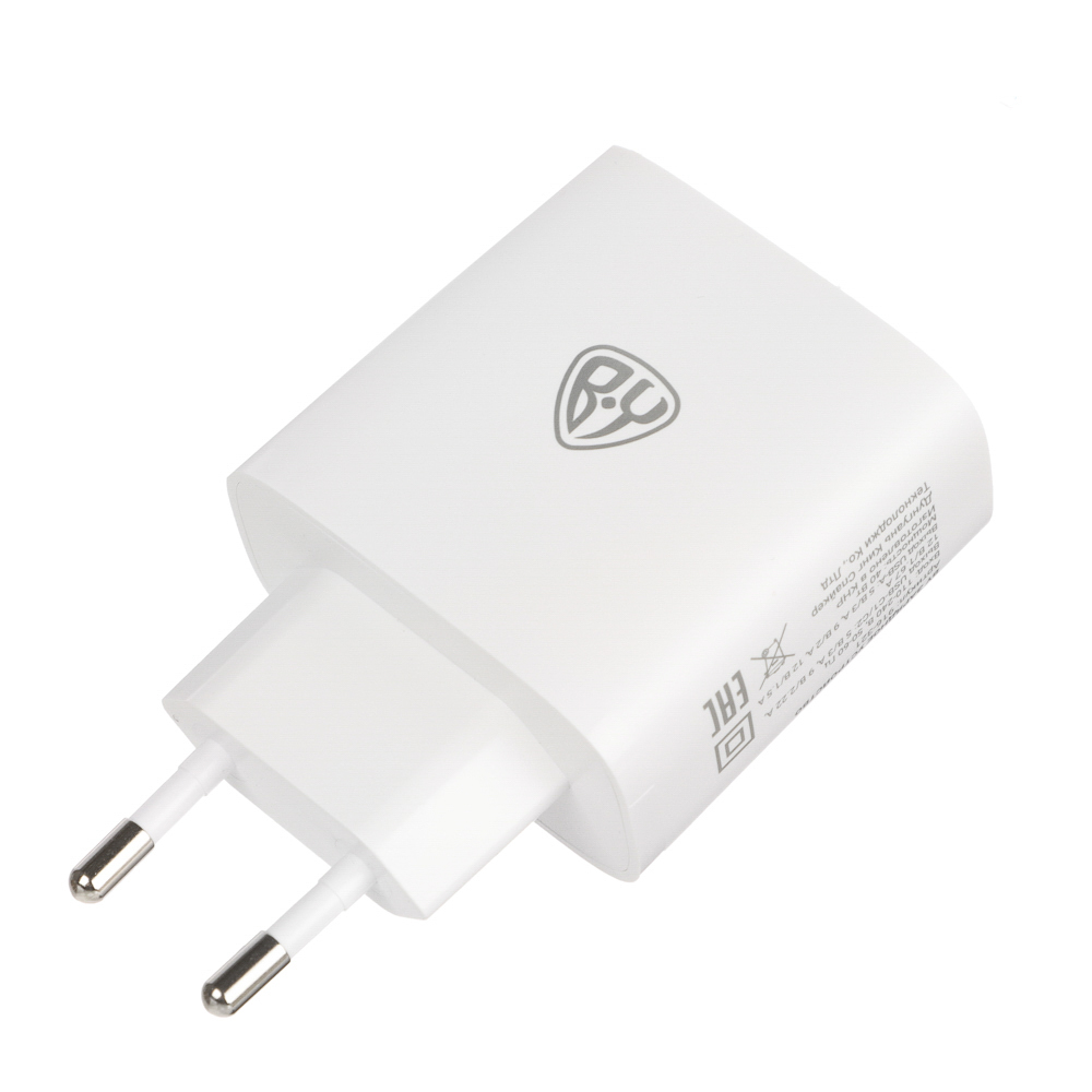 BY Сетевое зарядное устройство Smart 40Вт,2*USB-C, 1*USB-A, QC,PD,PPS,110-240В,50-60Гц,пластик,белый - #5