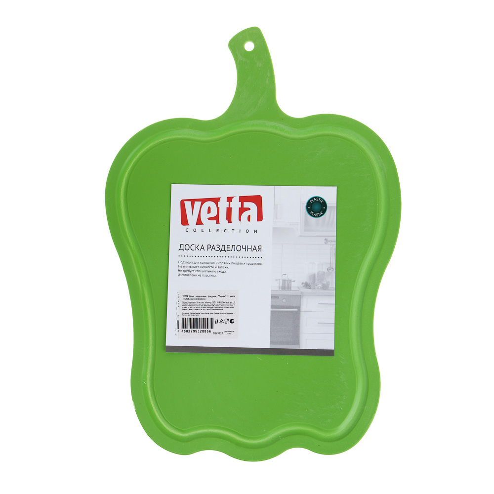 VETTA Доска разделочная, фигурная, "Перчик", 2 цвета, 37x26x0,3см, полипропилен - #4