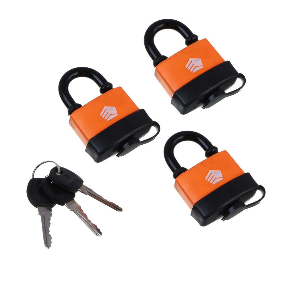 ЕРМАК Набор влагозащищенных навесных замков "Система всё под один ключ" (3 замка + 3 ключа) - #6