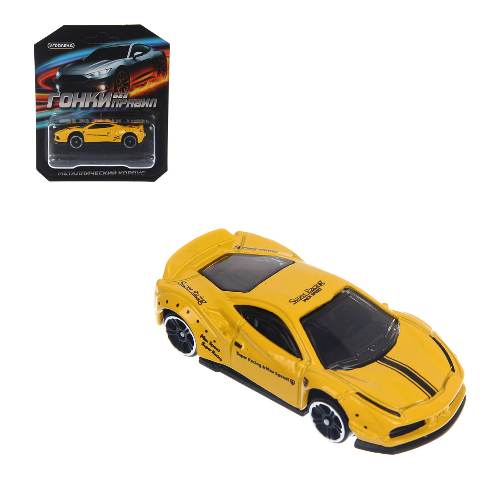 ИГРОЛЕНД Машинка "Гонки без правил", металл, 10,9х13х3 см, 26 диз - #1
