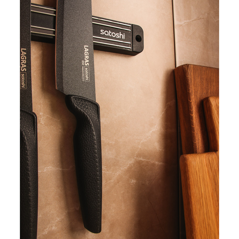 SATOSHI Лаграс Набор ножей кухонных 6пр, с магнитным держателем - #9