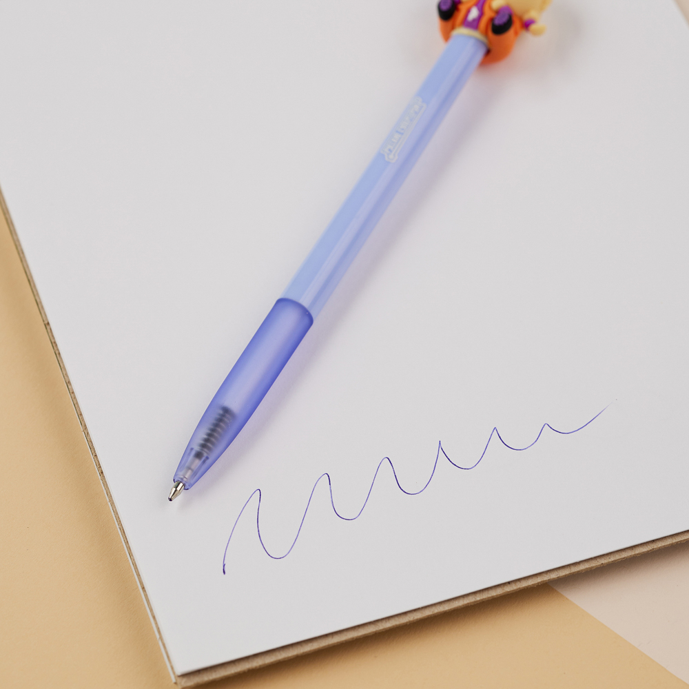 BY Русские Супергерои Авторучка шар.синяя, с фигуркой в форме супергероя, 4 диз., "Кавай", дисплей - #13