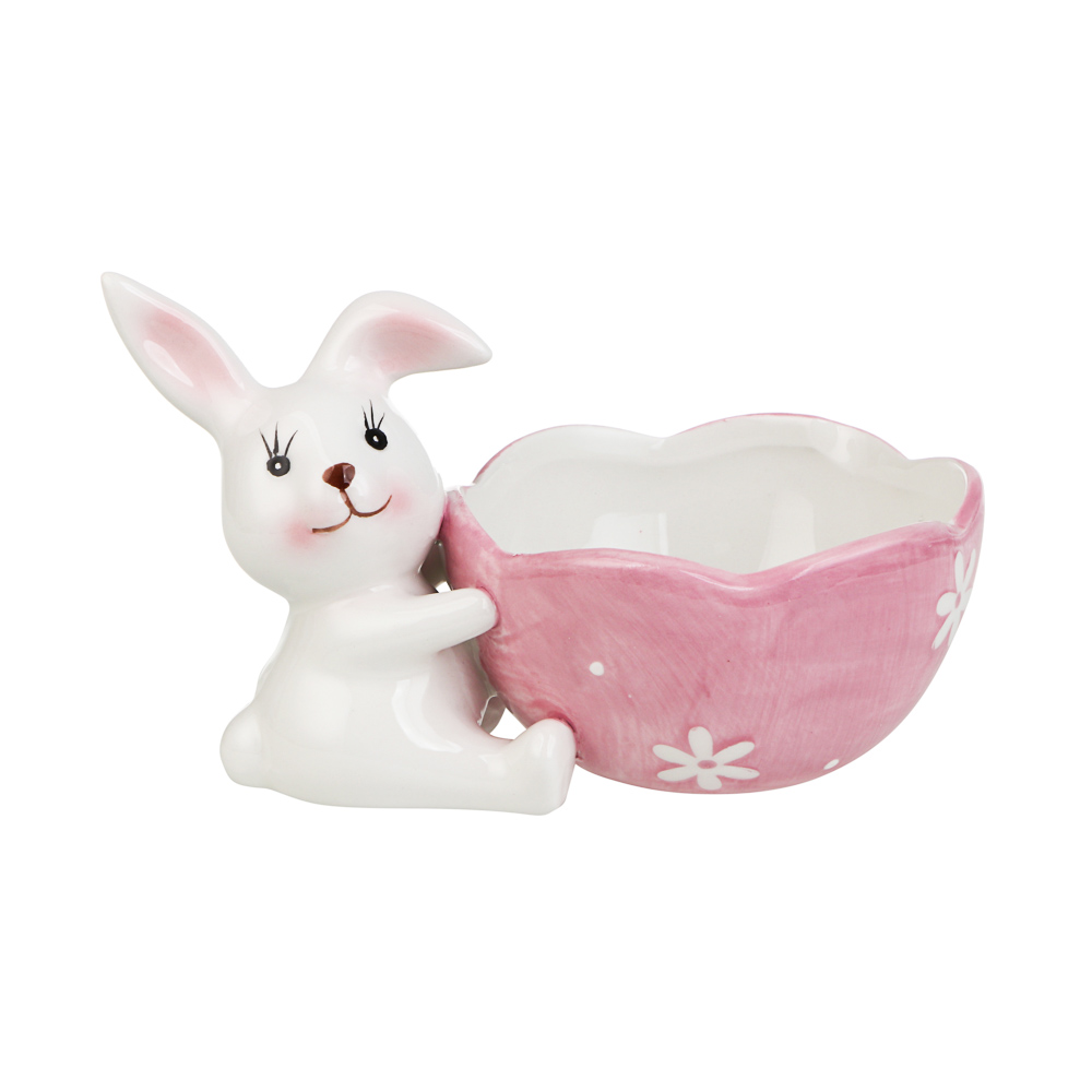 Конфетница тм LADECOR "Кролики" 11x16x9 см, 2 цвета - #2