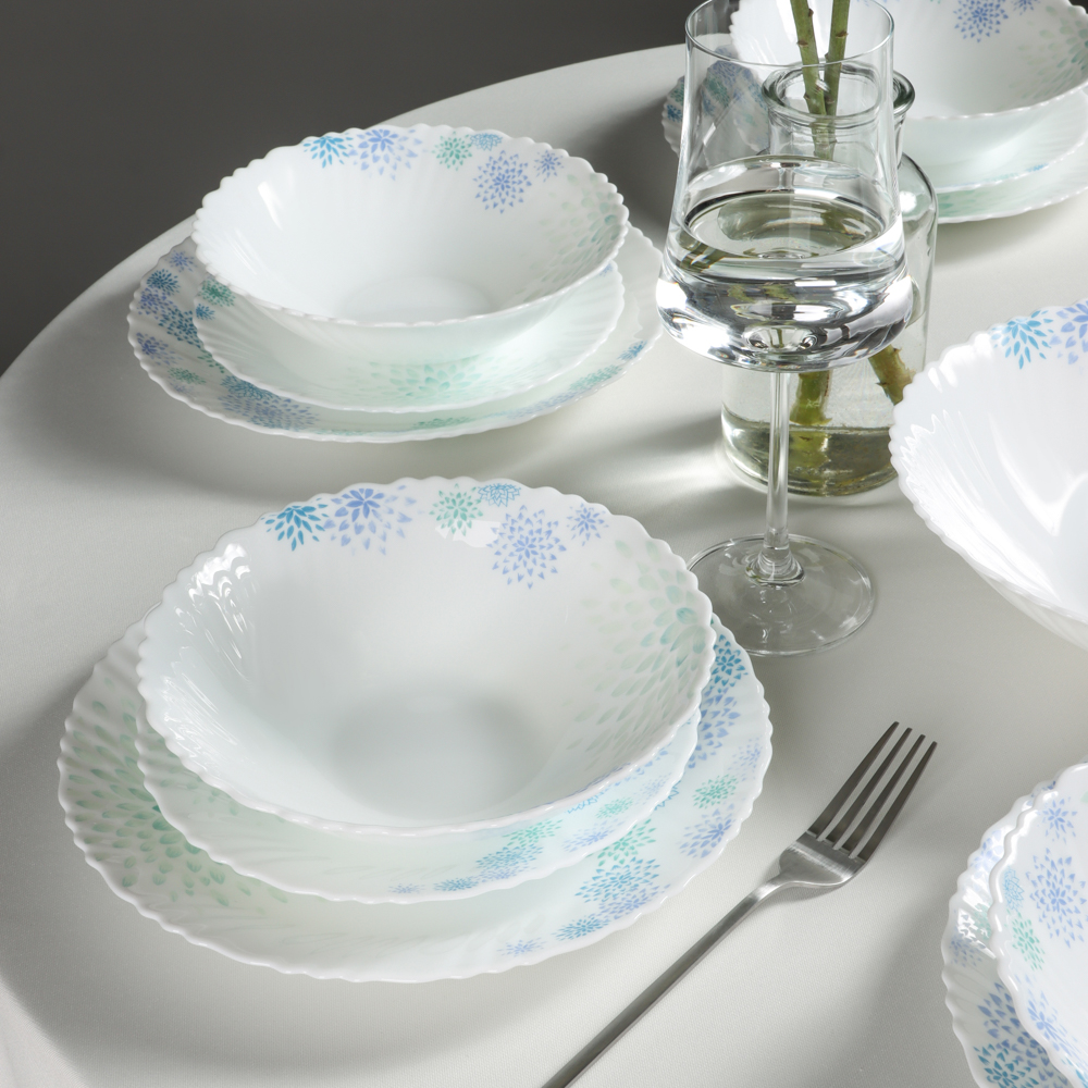 MILLIMI Асиано Набор столовой посуды 19 пр., опаловое стекло - #11