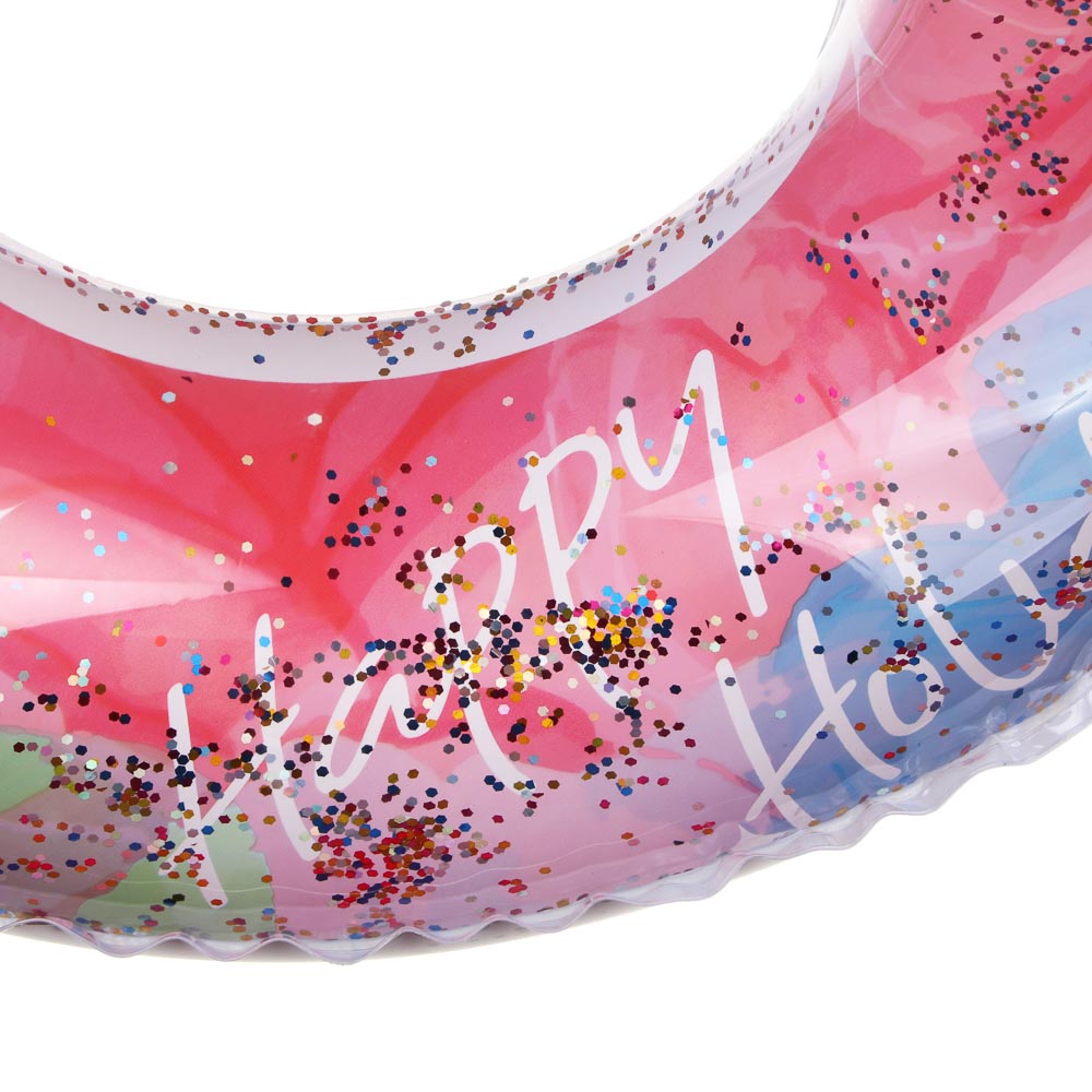 Круг надувной радужный с блестками, тм BY SPORT, 60см, ПВХ 0.18мм, 2 дизайна - #3