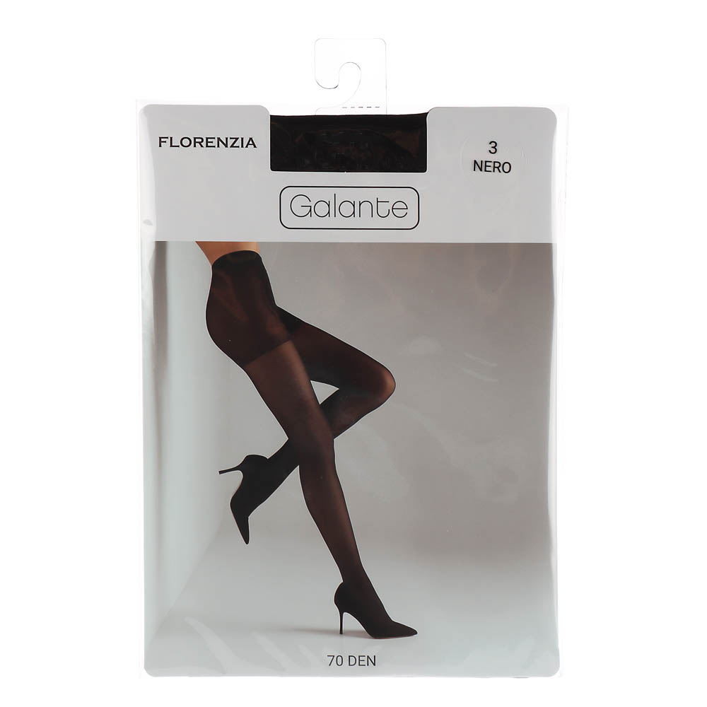 GALANTE Florenzia Колготки 70 DEN с шортиками, 84% полиамид, 16%эластан, размер 3, цвет черный - #5